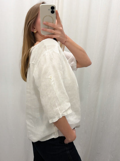 Woska bluzka 100%len | M-L