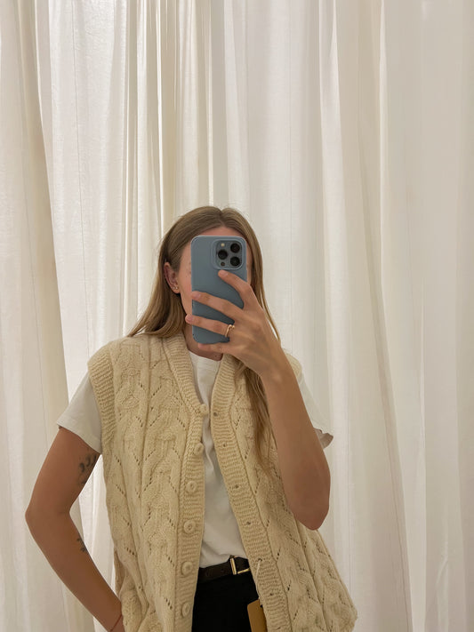 Ręcznie robiona kamizelka | Wełna