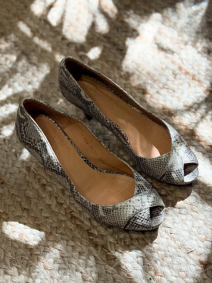 Billi Bi Copenhagen skórzane snake print | 37,5