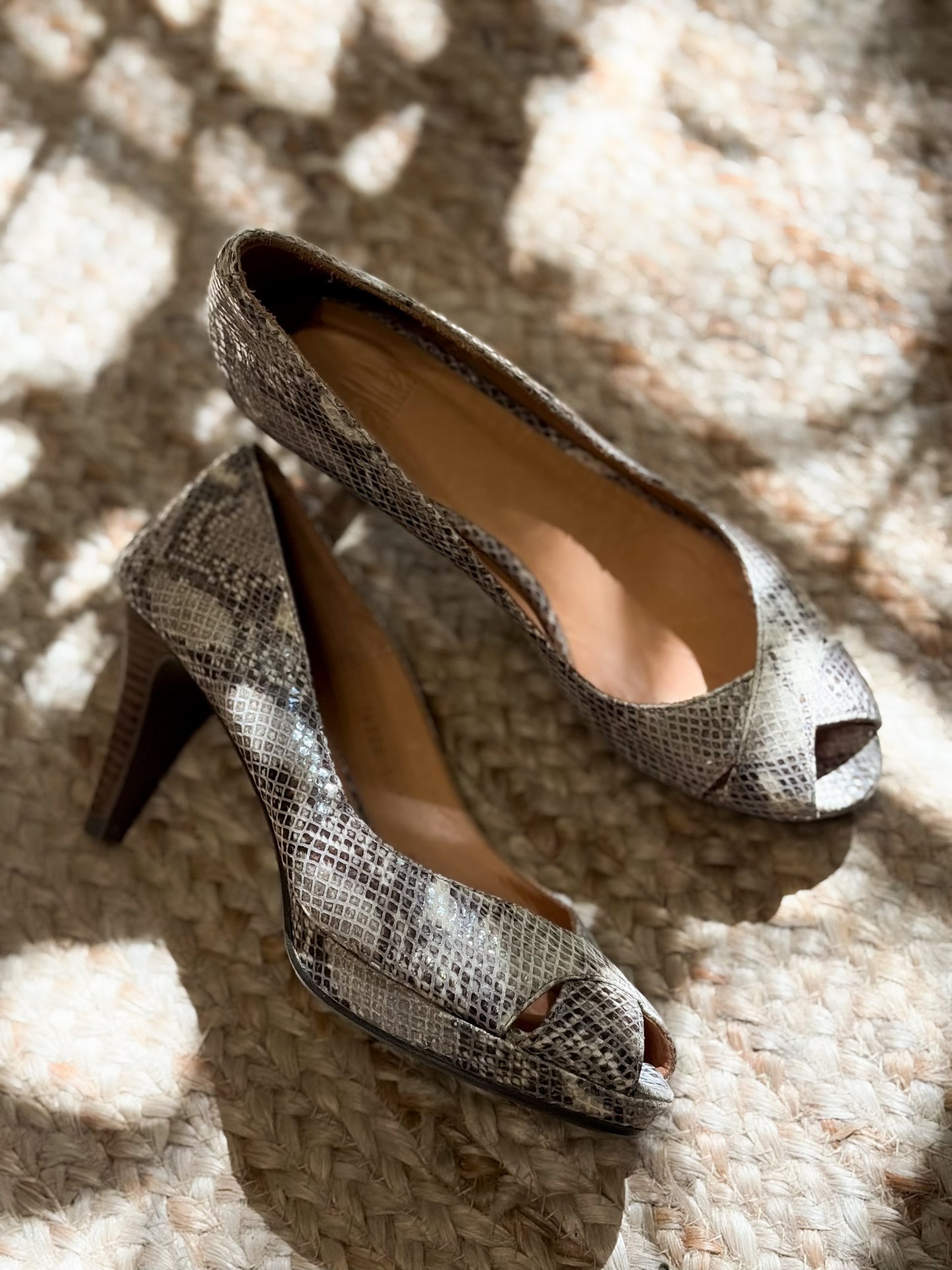 Billi Bi Copenhagen skórzane snake print | 37,5
