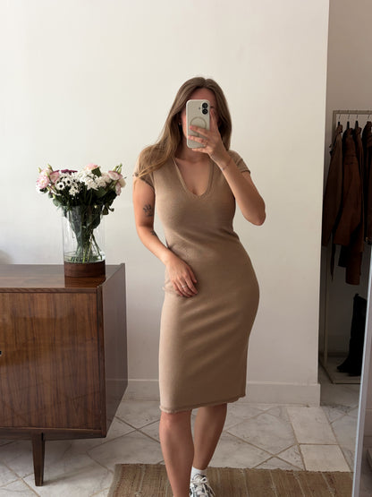 Bezszwowa dzianinowa sukienka Made In Italy | XS-S