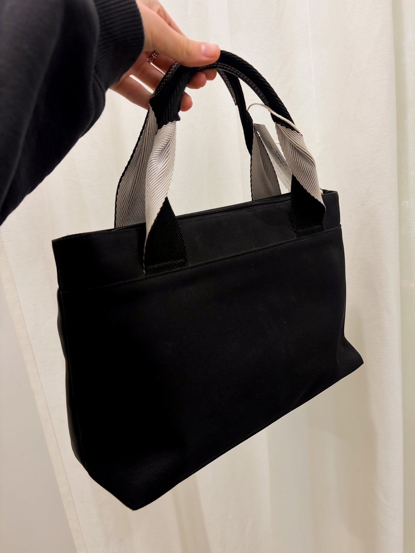 RADLEY Matweriałowa torebka do ręki ze skórą naturalną