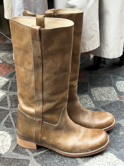 Skórzane vintage kozaki 41