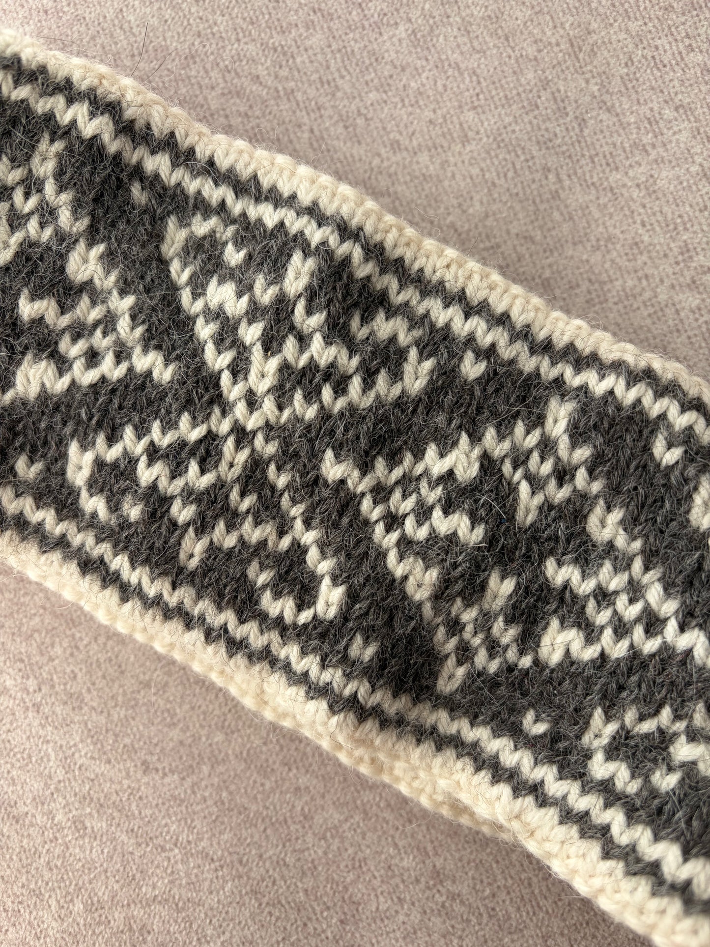 Wełniana opaska handmade
