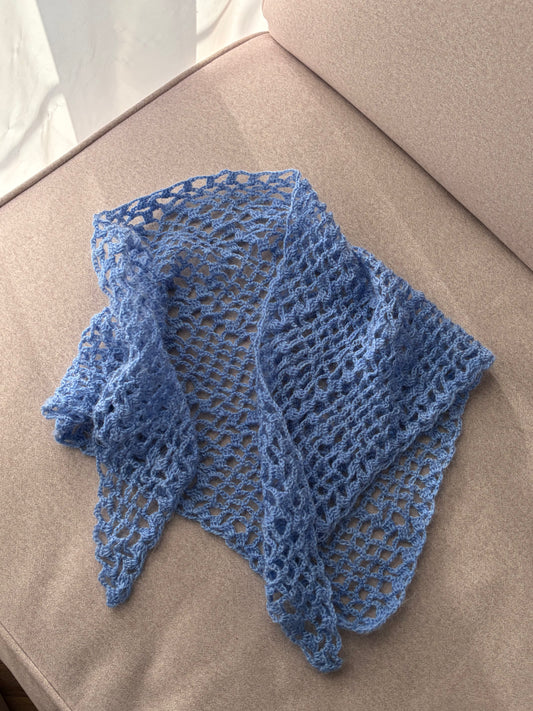 Ażurowa chusta handmade